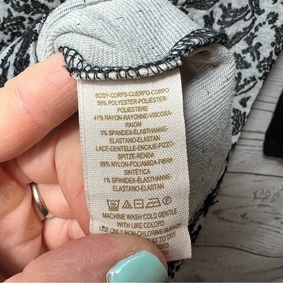 Free People Gray Knit Floral Lace Corset Front Dress - Picture 9 of 9